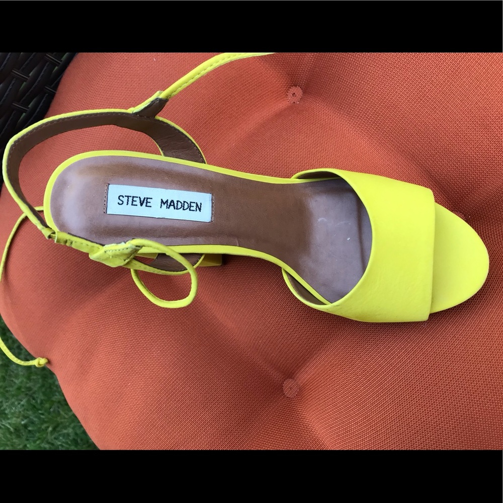 Steve Madden Yellow Sandals